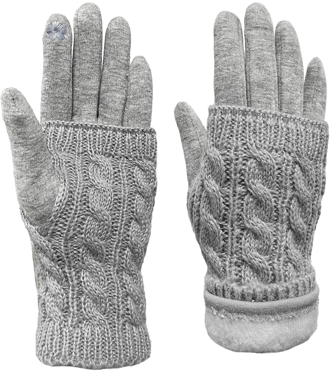 Elzusha - Dames Handschoenen met Touchscreen Functie en Afneembare Boord