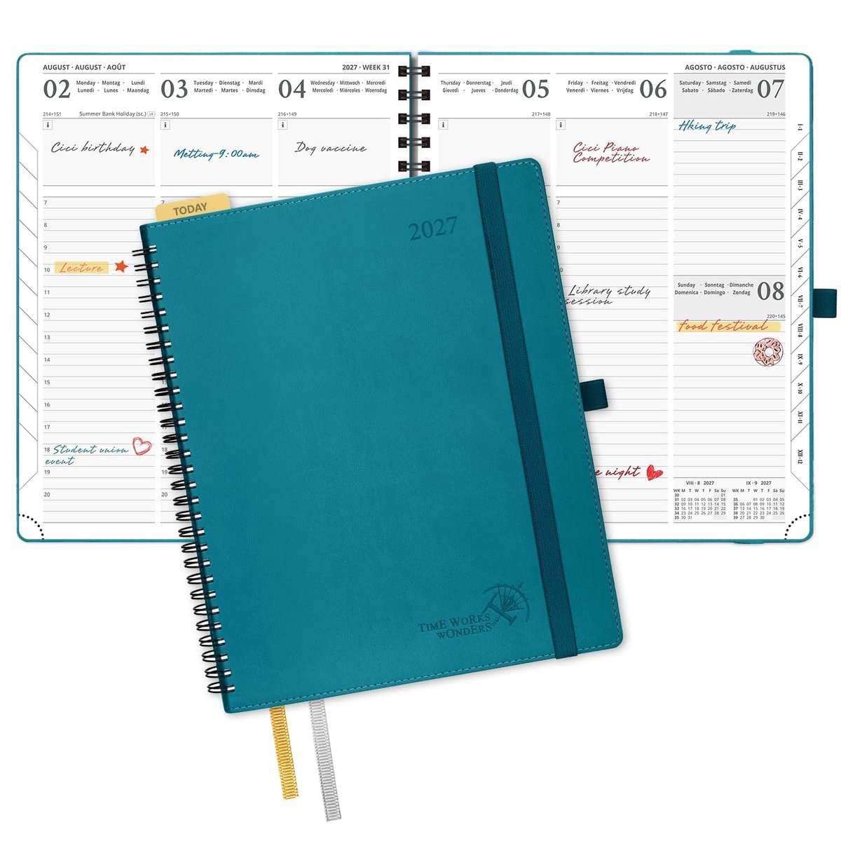Elzusha - Agenda 2027 Weekplanner A4 - 12-Maanden Planner