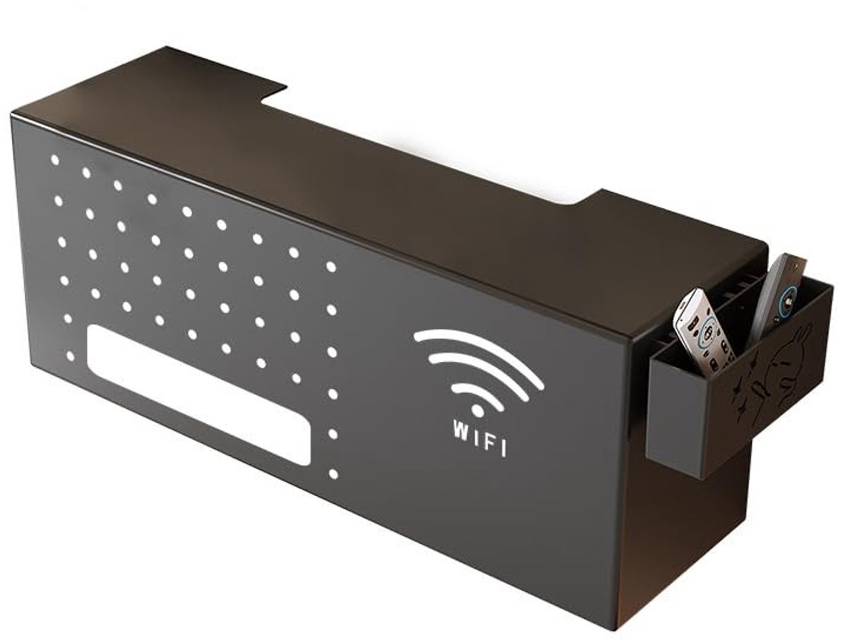 Solidchoice - Wandmontage Wifi Router Organizer met Ventilatie
