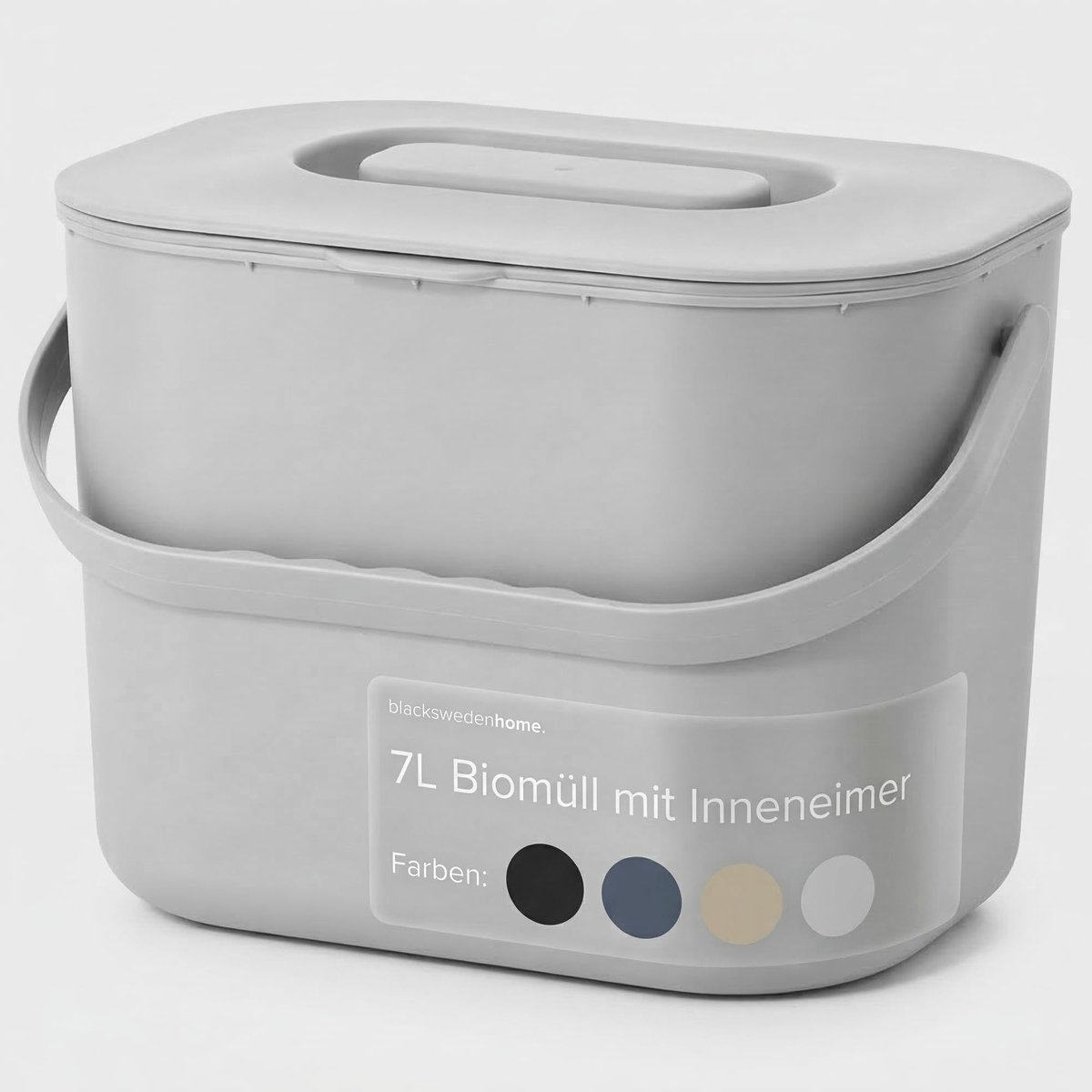 Solidchoice - Bio Afvalemmer 7L met Verwijderbaar Filter