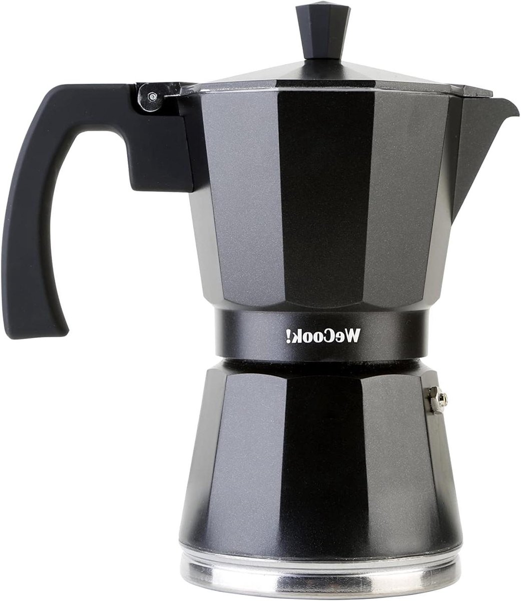 Koffiezetapparaat - Percolator Moka - Italiaanse Koffie - Volledige Inductie Bodem - 9 Koppen - Zwart