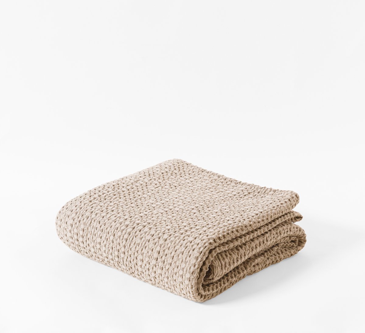 Merkloze Katoenen Bedsprei 200x220cm - Wafelstructuur, Zacht & Duurzaam