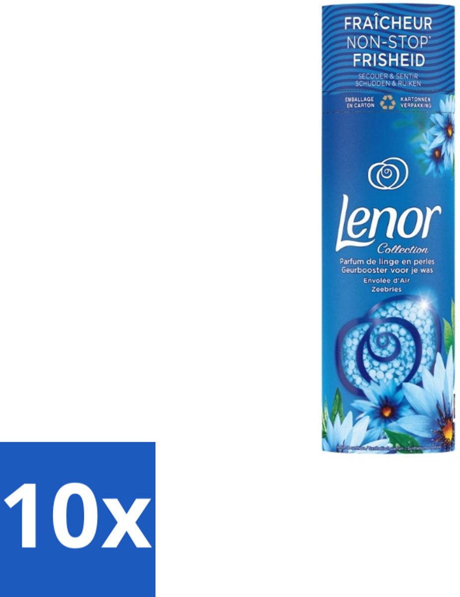 10 x Lenor – In-Wash Geurbooster – Zeebries – 19 wasbeurten - Geurbooster - Wasgeur - Zeebries - Wasmachine - Wasbeurt