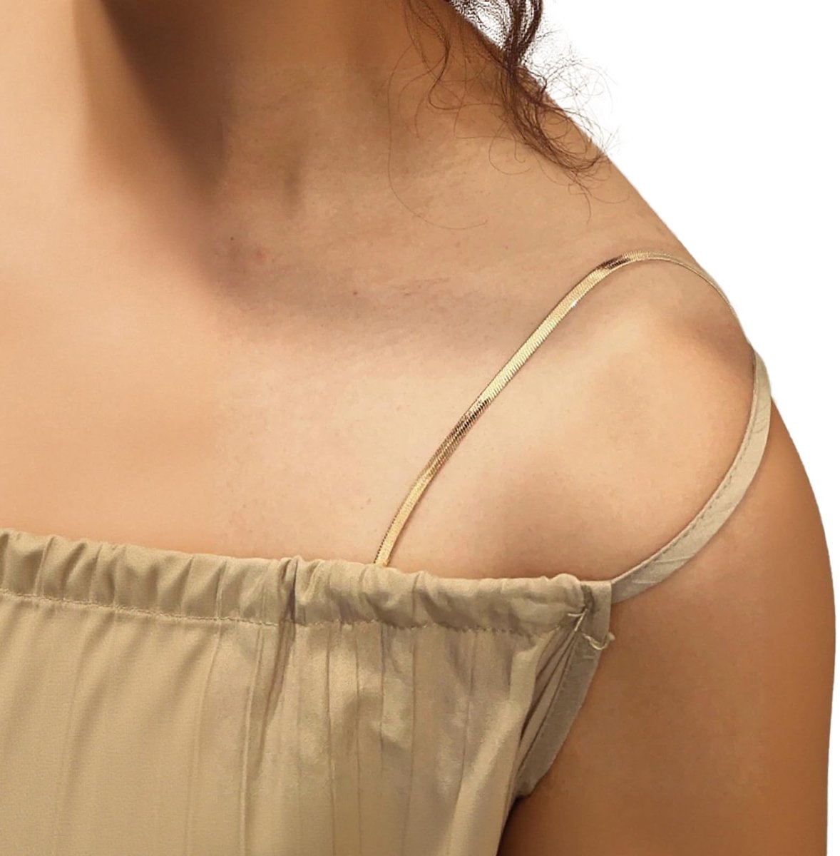 Elzusha - Verstelbare Gouden Bh-Haakjes met Snake Chain