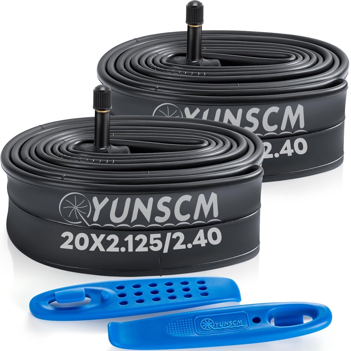 Elzusha - Set van 2 Fietstubes 20 Inch met Schrader Ventiel