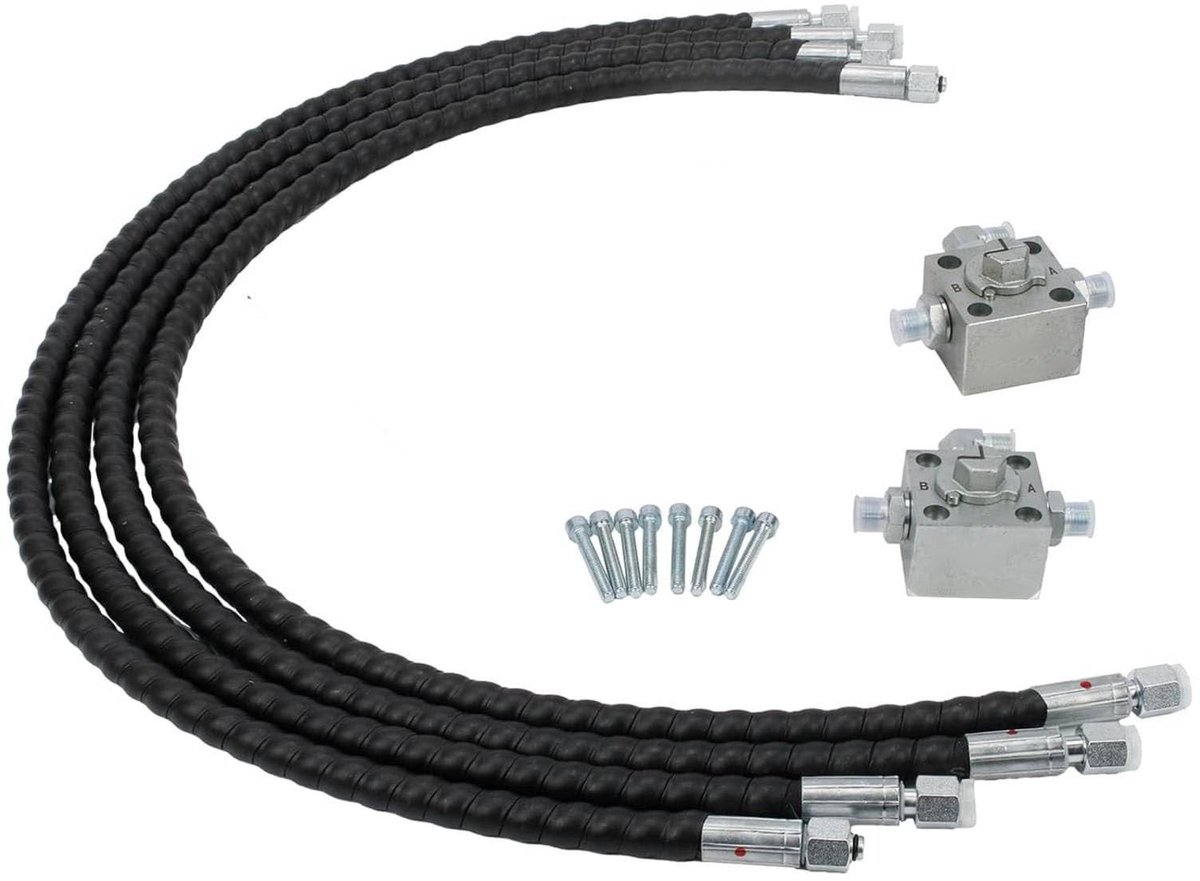 Elzusha - 2 Stuks 3-Weg Afsluitklep voor Graafmachines