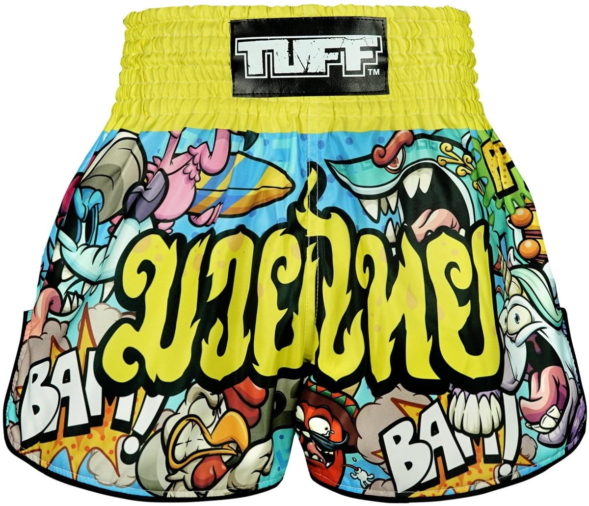 Elzusha - Muay Thai Retro Style Boxing Shorts - Unisex
