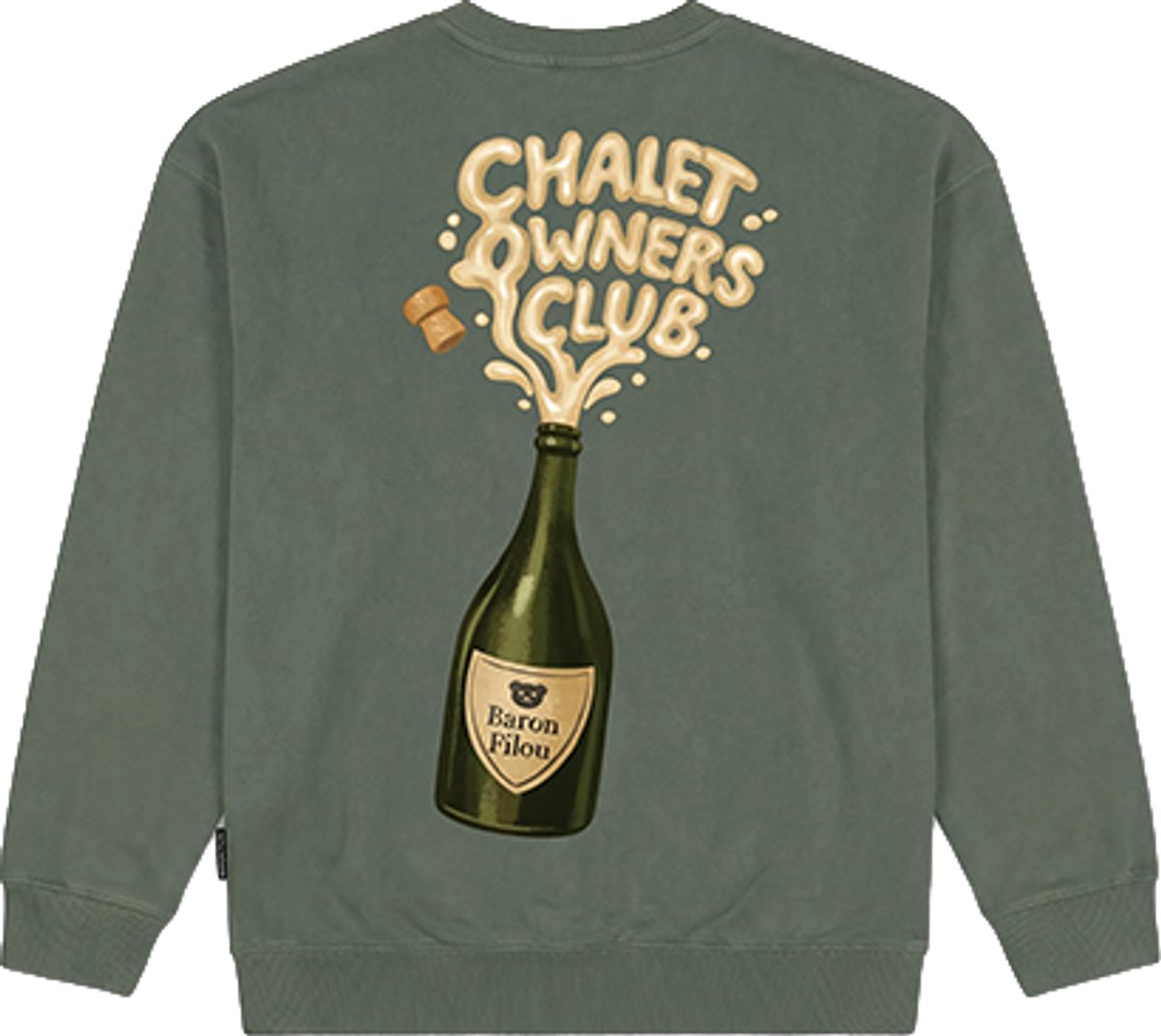 Baron Filou Oversized Backprint Pullover (Bottle)