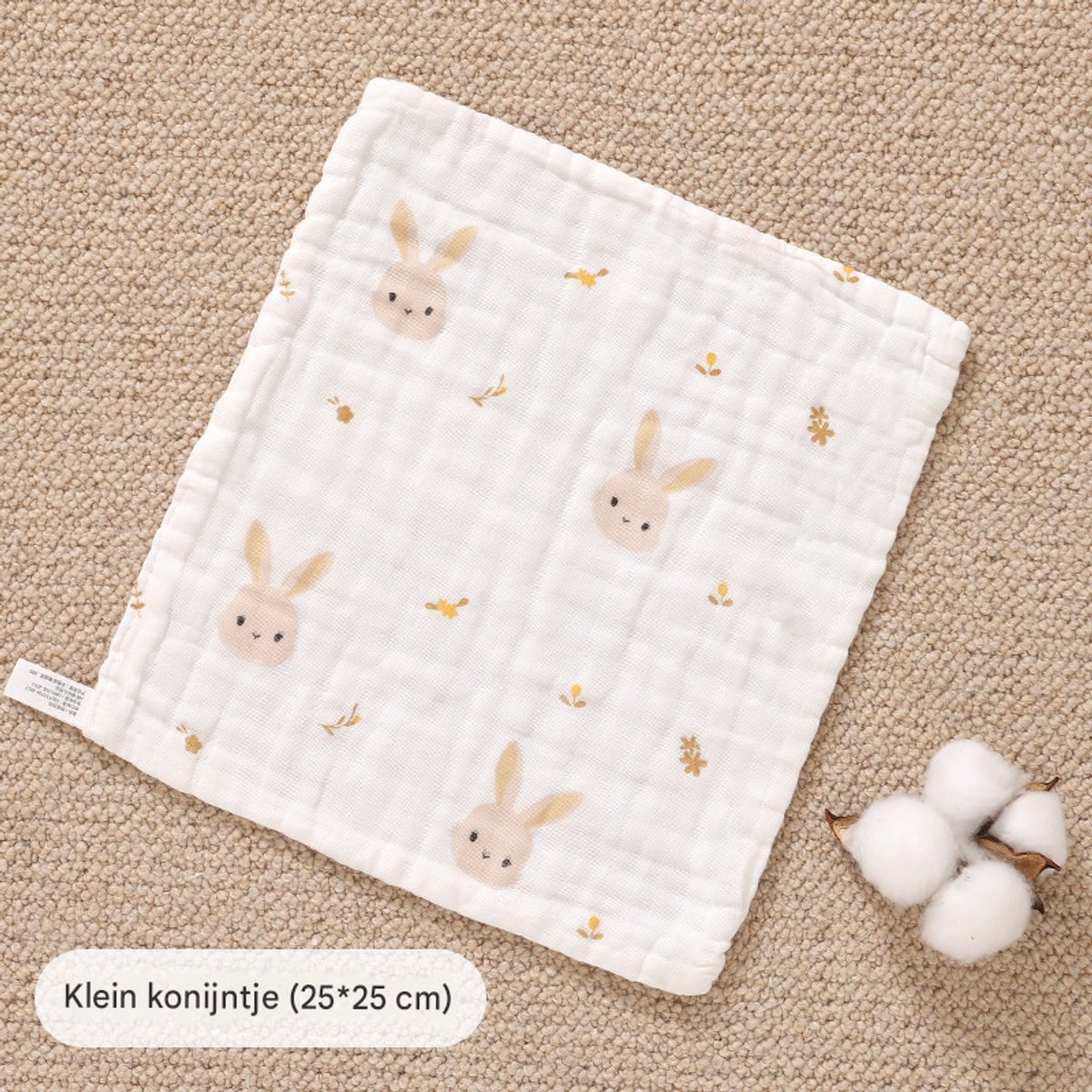 Extra zachte babydoek van puur katoenen gaas (1 stuk)-Stijl 4-25*25cm