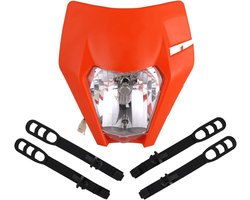 Motorfiets Koplamp Behuizing met Dagrijverlichting voor EXC EXCF XC XCF XCW XCFW SX SXF SXS SMR 125 250 350 450 500 505 520 530 Dirt Bike Motocross Enduro Supermoto - Oranje Accessoires voor Offroad Motoren