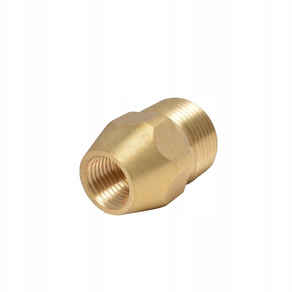 Rosfix Adapter Vervanging - Messing M22x1,5 naar G1/4F Zeskant - M22x1,5–G1/4 12,8mm - Geschikt voor Kärcher, Kränzle