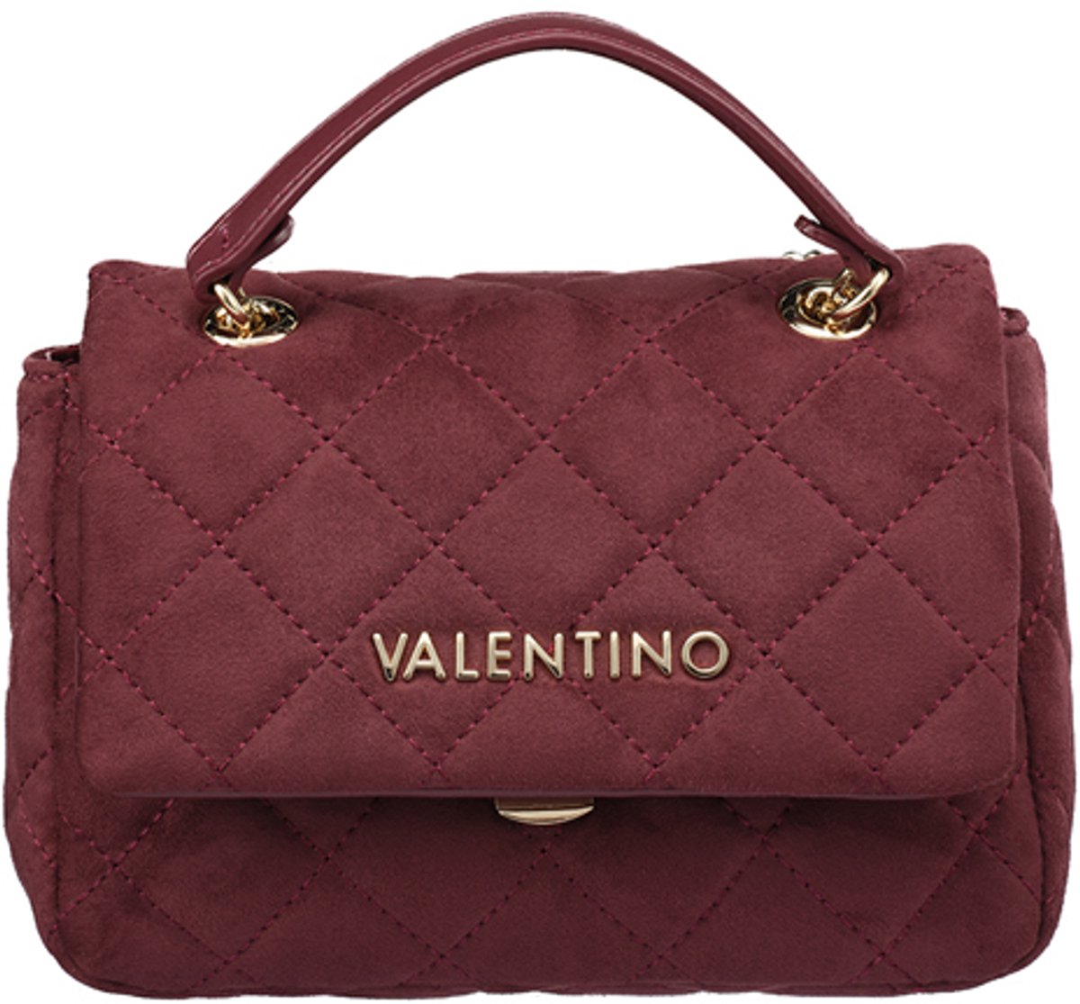 Valentino Bags Ocarina Suede Kleine Schoudertas Dames - Imitatiesuede - BDonker Groendeaux