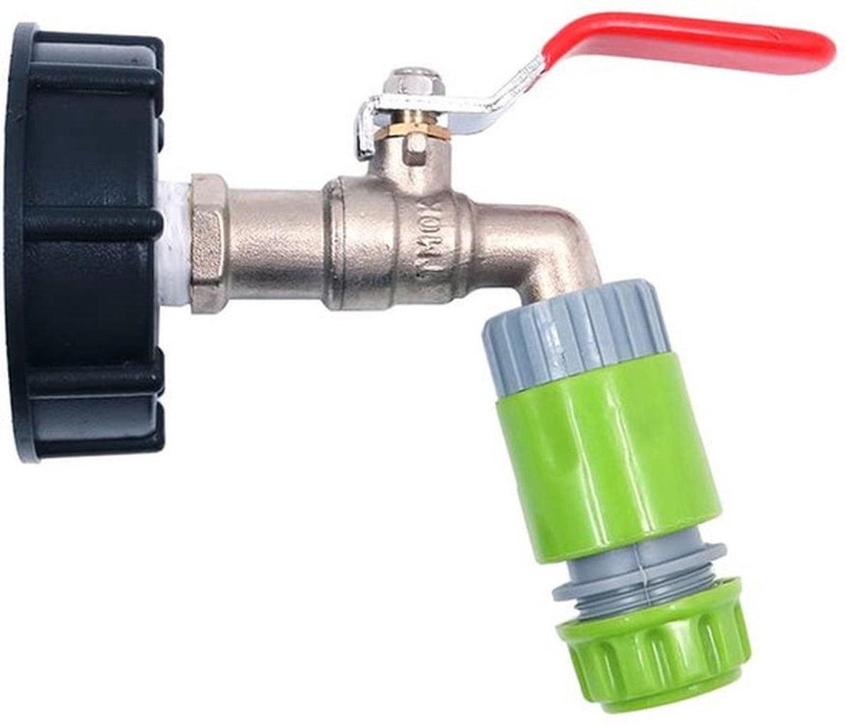 IBC Tank Adapter Adapter Adapter voor Tank Afvoer Dode IBC S60X6 Connector voor IBC Kraan Tuinkraan 12mm Snelkoppeling Snelkoppeling