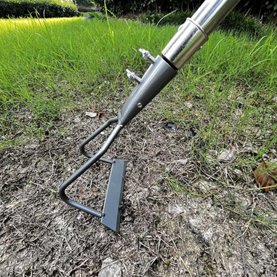 Tuin Schraper - Onkruid Schoffel - Efficiënt Tuinieren - Roestvrij Staal - 170 cm Lengte - Zilverkleurig van Merkloos	 — afbeelding 3