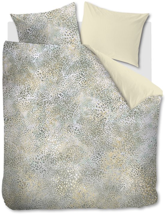 Beddinghouse Sia dekbedovertrek - Eenpersoons - 140 x 200/220 cm - Groen van Beddinghouse — afbeelding 5