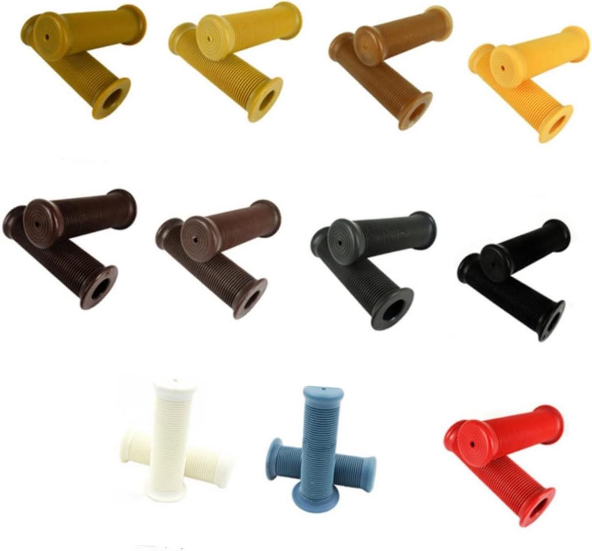 Fietshandvatten Ergonomisch - MTB Handvatten - Comfortabel Fietsen - Antislip Grip - 12.5 cm - Bruin