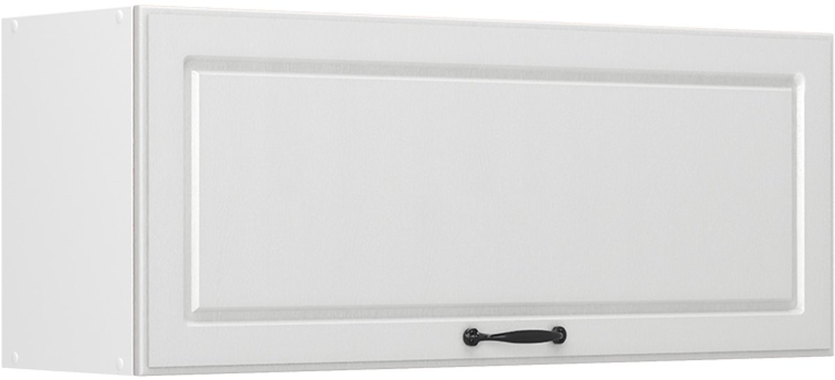 Vicco Hangkast R-Line, Wit landelijk/Wit, 100 cm Plat