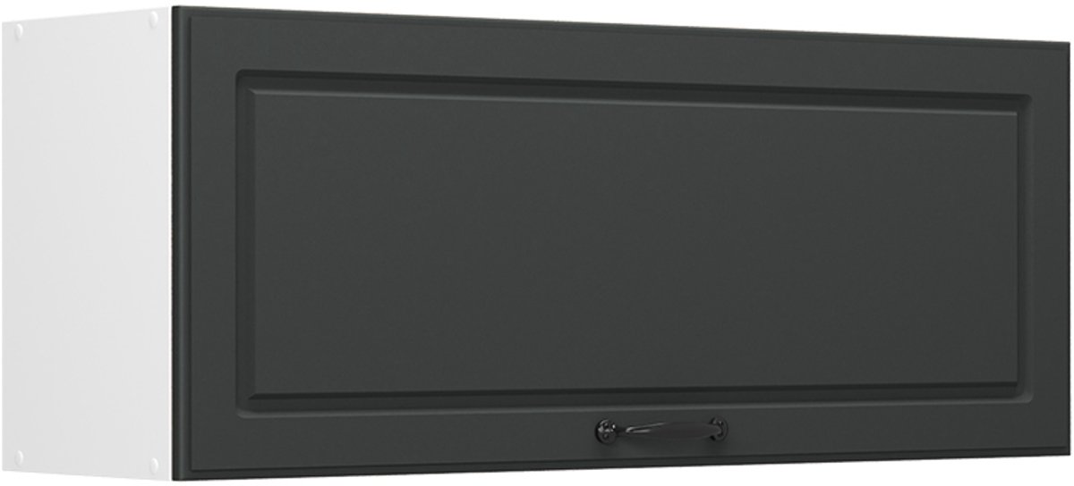 Vicco Hangkast R-Line, Antraciet landelijk/Wit, 100 cm Plat