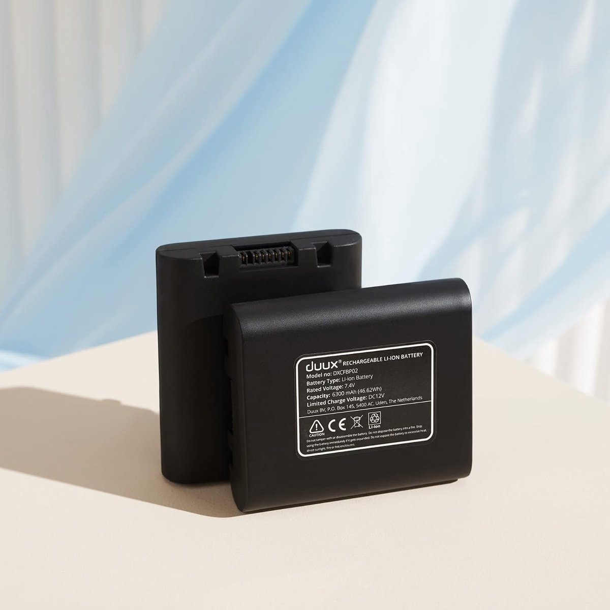 Batterijpakket - Oplaadbare accu - Draagbare Ventilator - Lithium Ion Technologie - 17 cm - Wit
