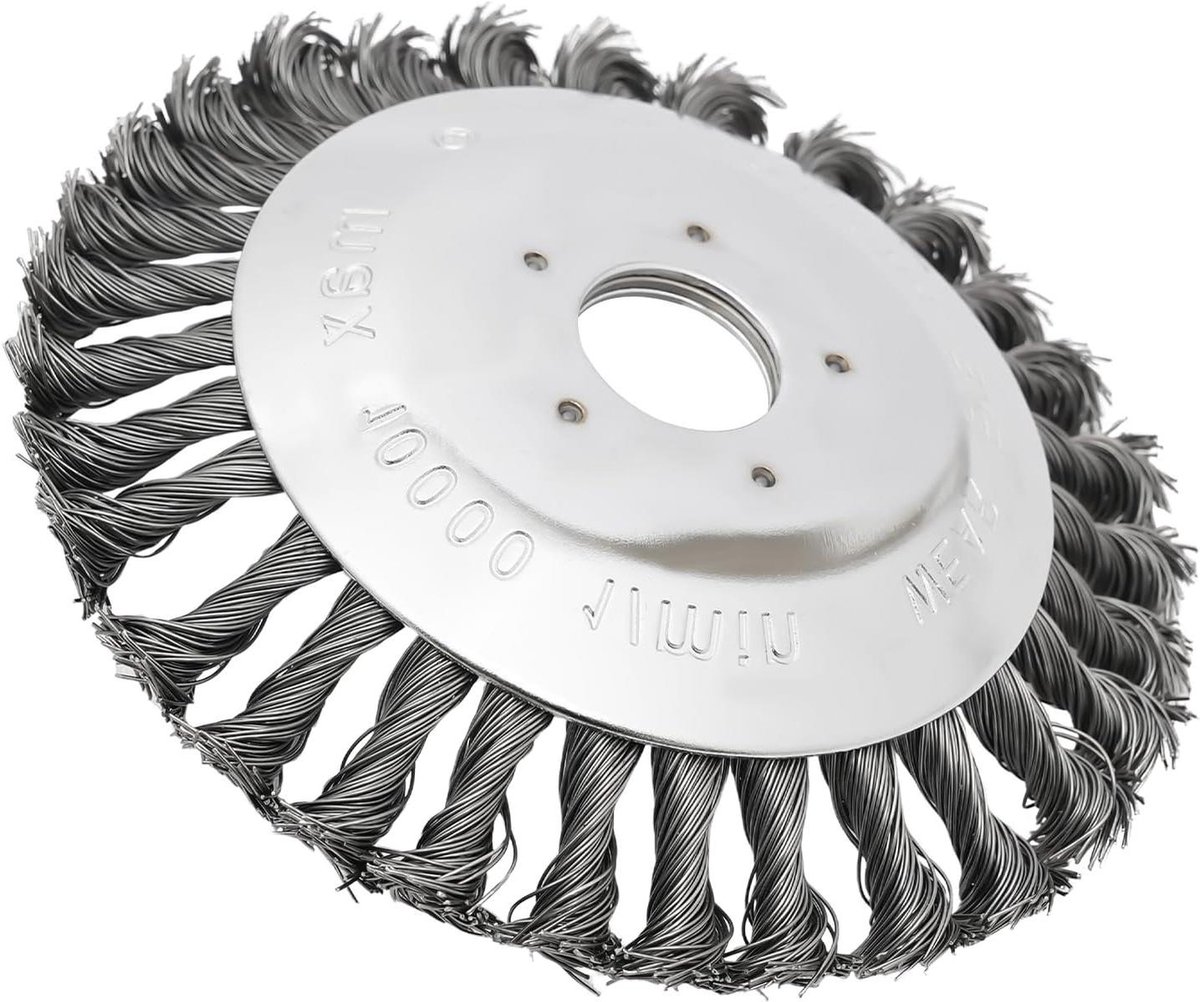 Onkruidborstel - Voegenborstel Trimmerkop - Onkruid Verwijderen - Roestvrij Staal - 15 cm - Zilver