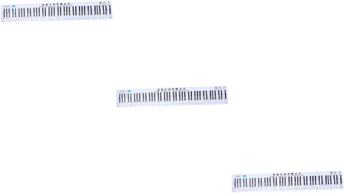Piano Toetsenbord Grafiek - Muzieknotitie Sticker - Piano Leren - 88 Toetsen Overzicht - 119.5 x 19.5 cm - Gekleurd