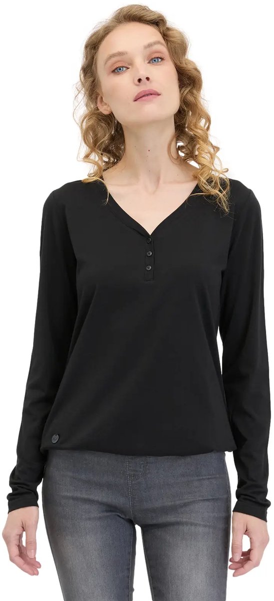 Dames-T-shirt met lange mouwen Ragwear Pinkki Zwart