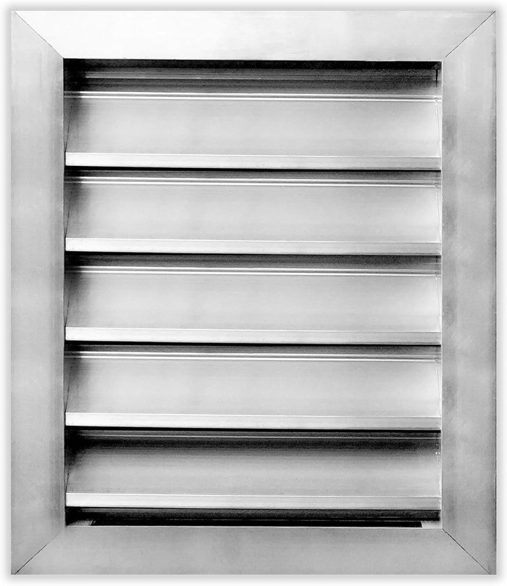 Aluminium Ventilatie - Ontluchter Rooster - Buiten Luchten - Weer- en Ongediertebestendig - 10x12 inch - Aluminium