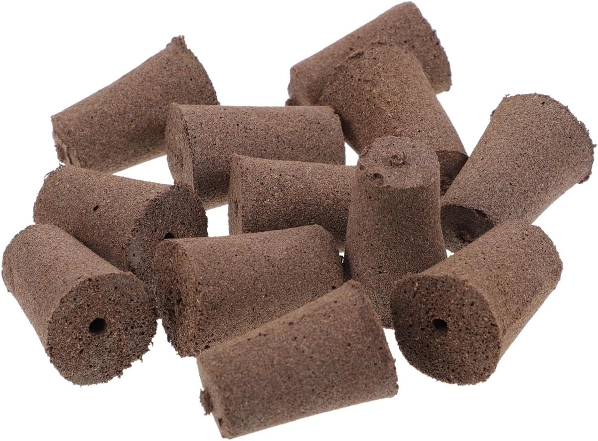 Voedingsblokken Planten - Kweekblokjes Tuin - Planten Vermeerderen - Grondloze Teelt - 12 Stuks - Koffie