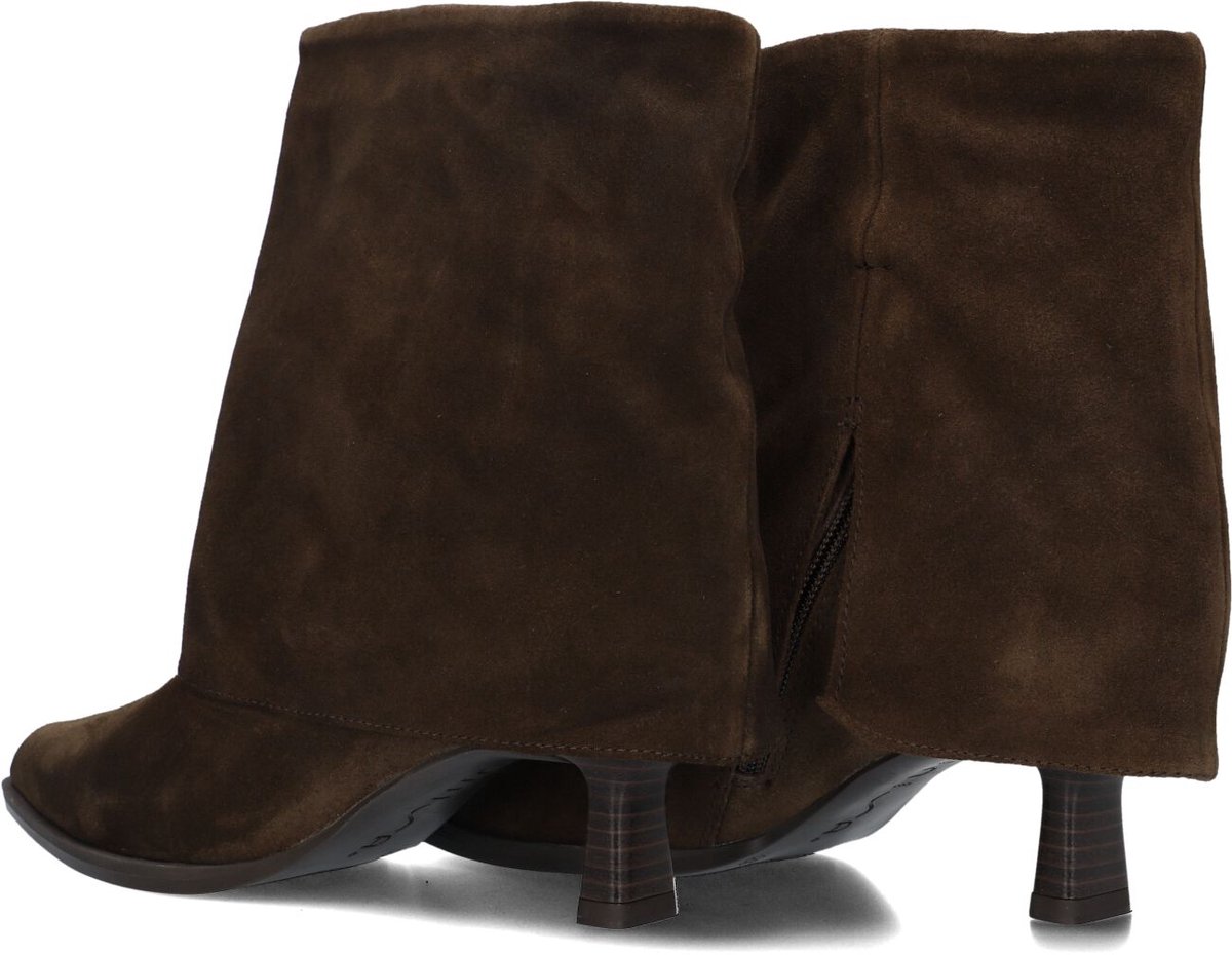 Unisa Lario Enkellaarsjes - Enkelboots met rits - Dames - Taupe - Maat 38
