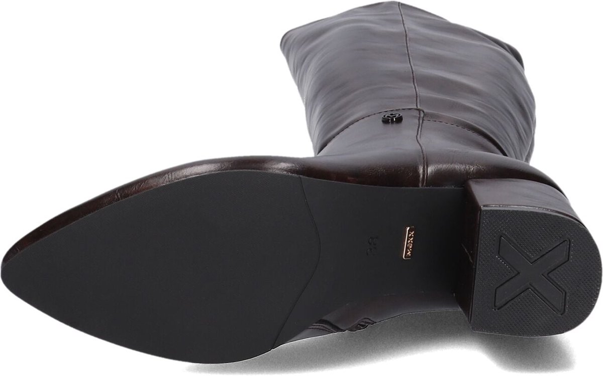 Mexx Pluck Mila Laarzen - Leer - Dames - Bruin - Maat 39