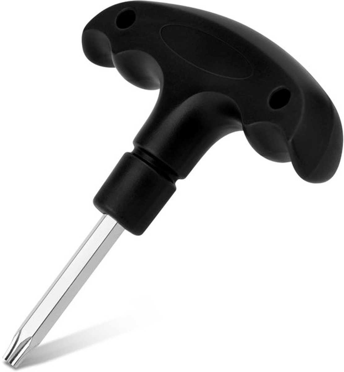 Golfsleutel, verstelbare golftool, roestvrijstalen golfdrivertool, golfmomentsleutel met kunststof handvat voor golfclubs, driver shaft adapter, momentsleutel (zwart)