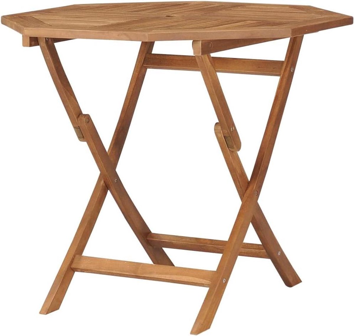 Inklapbare Tuintafel - Eettafel Balkon - Buiten Dineren - Massief Teakhout - 85 x 85 x 76 cm - Teakhout