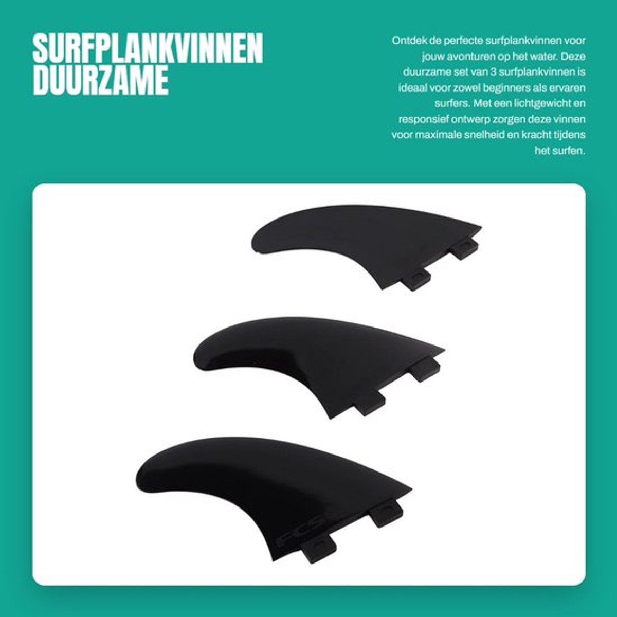 Surfplankvinnen - Duurzame Surfplankaccessoires - Lichtgewicht en Responsief - Zwart - Geschikt voor Alle Surfom...