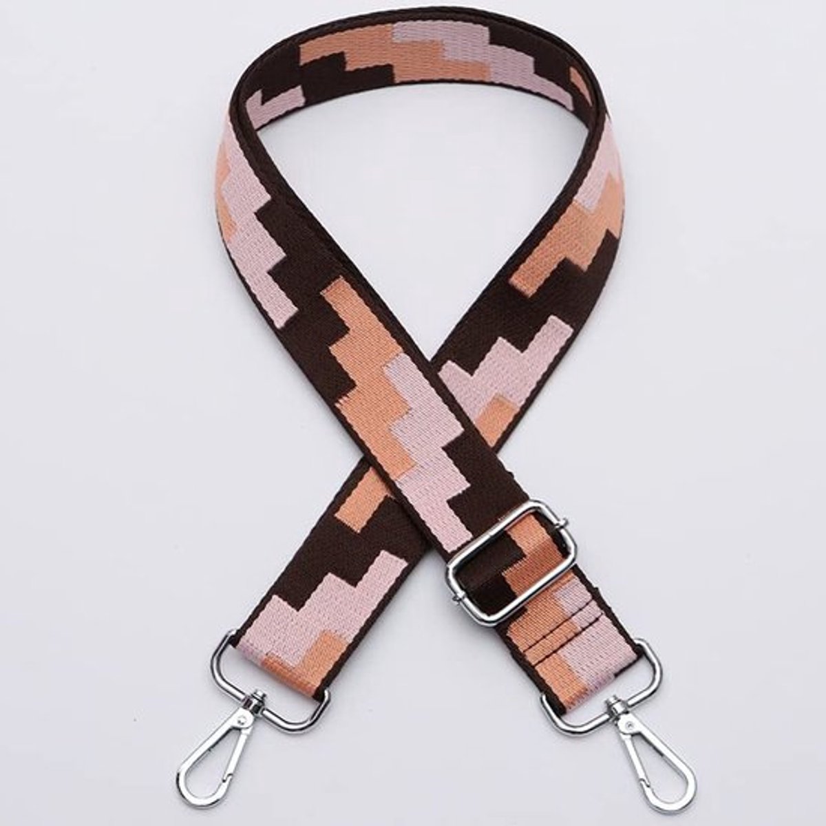 Schouderriem Verstelbaar 80-140 cm - Brede Tasriem - Schouderband voor Tas - Tasgrepen - Duurzaam Nylon met Karabijnhaak - Tasband