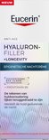 Doosje Eucerin Hyaluron-Filler + Longevity Epigenetische Nachtcrème met productinformatie.