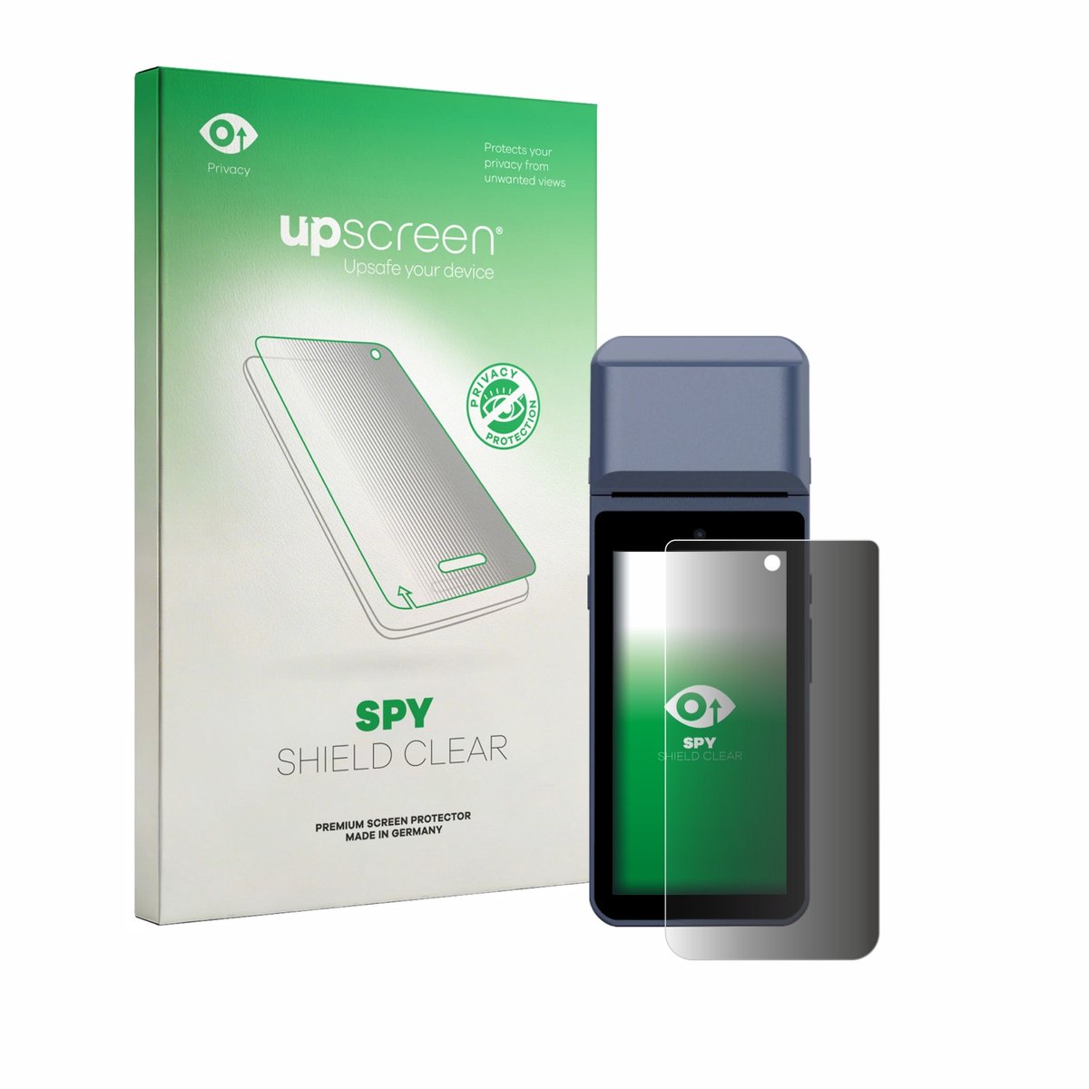 upscreen - privacy screenprotector voor Pax M9200 - Folie Beschermfolie Blauwlichtfilter