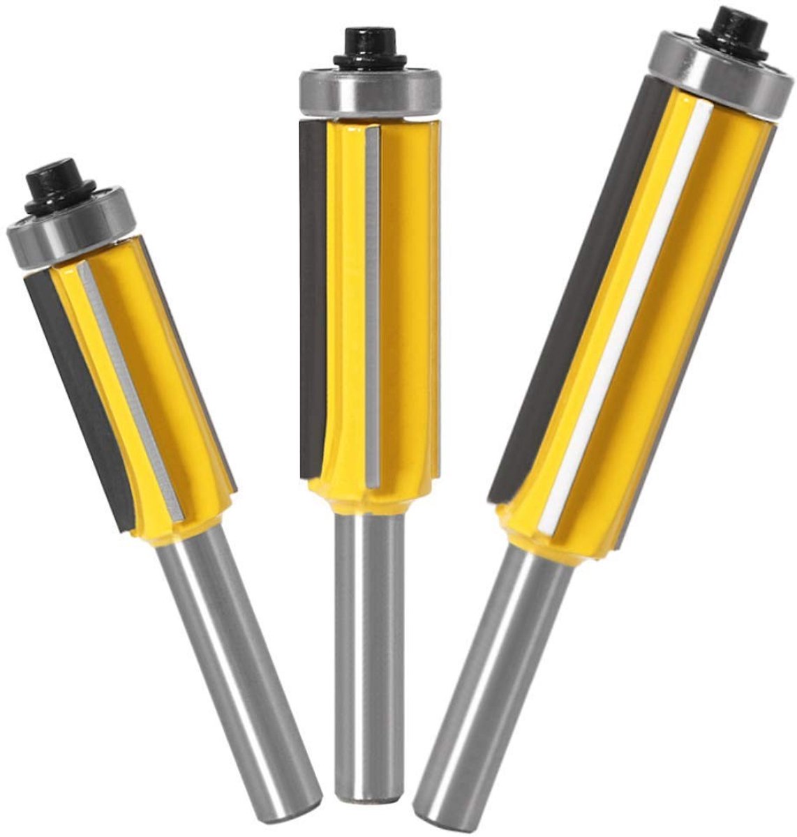 Professionele 8mm Frees voor Vlakke Trim met Top Lager, Ideaal voor Houtbewerking en Precisiefrezen