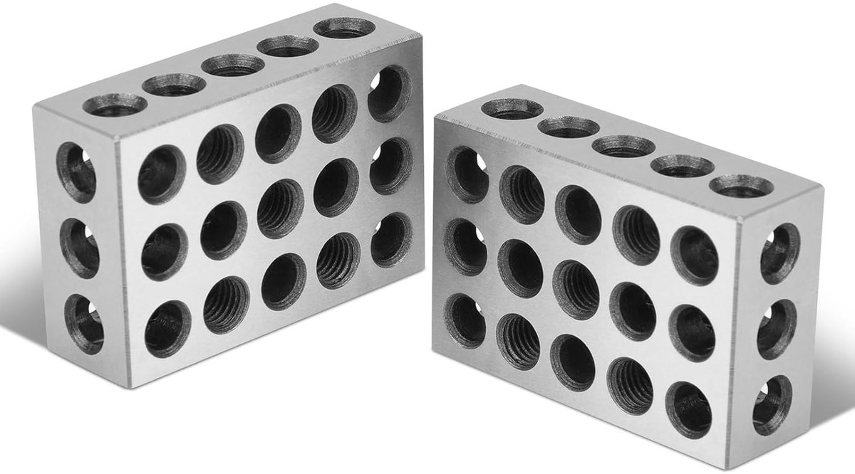 Precisie Terminal Blokken van Hardened Steel met 23 Gaten voor Freesmachine - Ideaal voor Machinisten en Elektrische Verbindingen