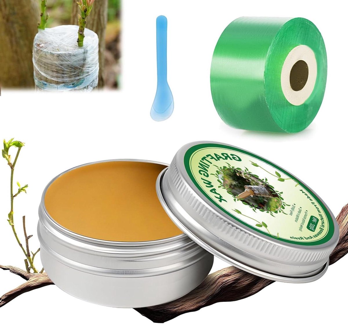 Entwas voor bomen - Wondafdichtingsset boom - Boomverzorging - Beschermende laag - 200g 100m - Niet gespecificeerd
