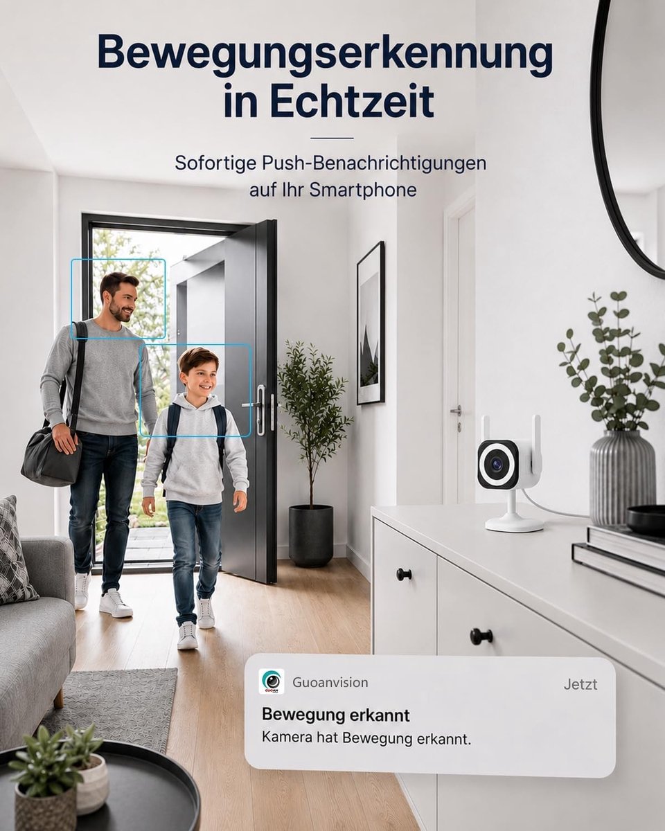Bewakingscamera - S600-1Pack - - 5G Wifi met Nachtzicht - Voor Binnen en Buiten