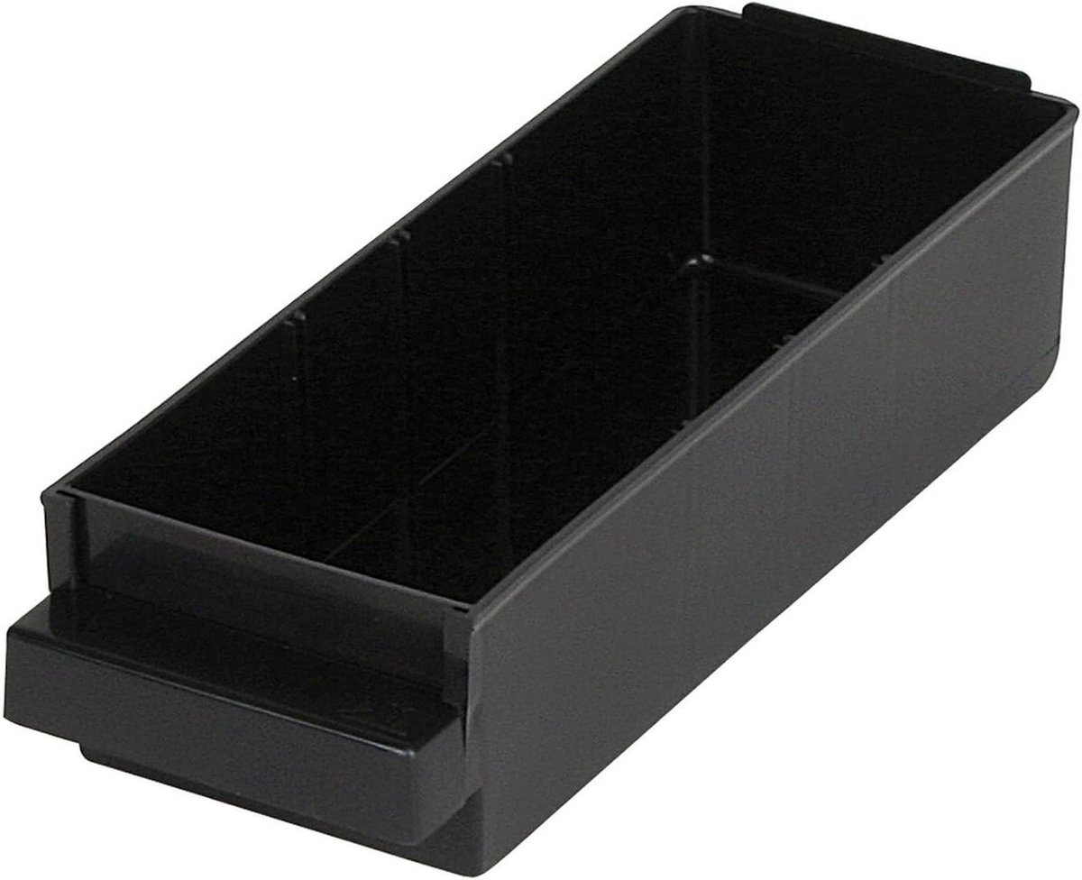 Lade voor Kleine Onderdelen - Opbergbakje Organizer - Werkplaats Inrichten - Compact Ontwerp - 55x153x41mm - Grijs