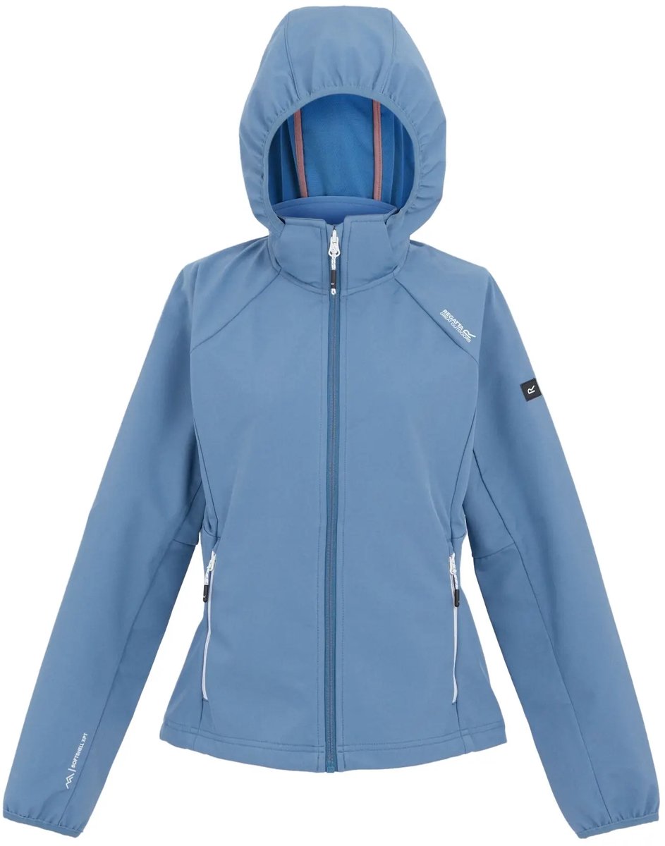 Dames softshell wandeljack Regatta Bourda Blauw