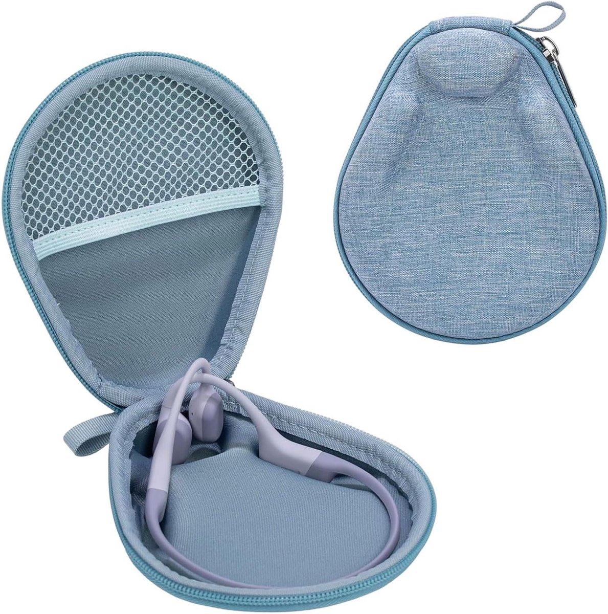 Hoofdtelefoon Opbergtas - Koptelefoon Case - Bescherming en Organisatie - Waterafstotend Oxford Materiaal - 30 x 13 x 2.3 cm