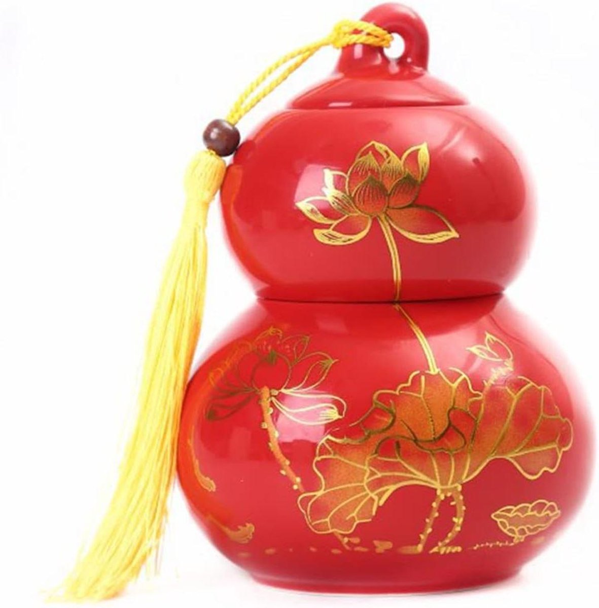 Huisdier Urn - Crematie Urn Gedenk Urn - Herinnering Bewaren - Handgemaakt Keramiek - 15 cm x 10.8 cm - Rood