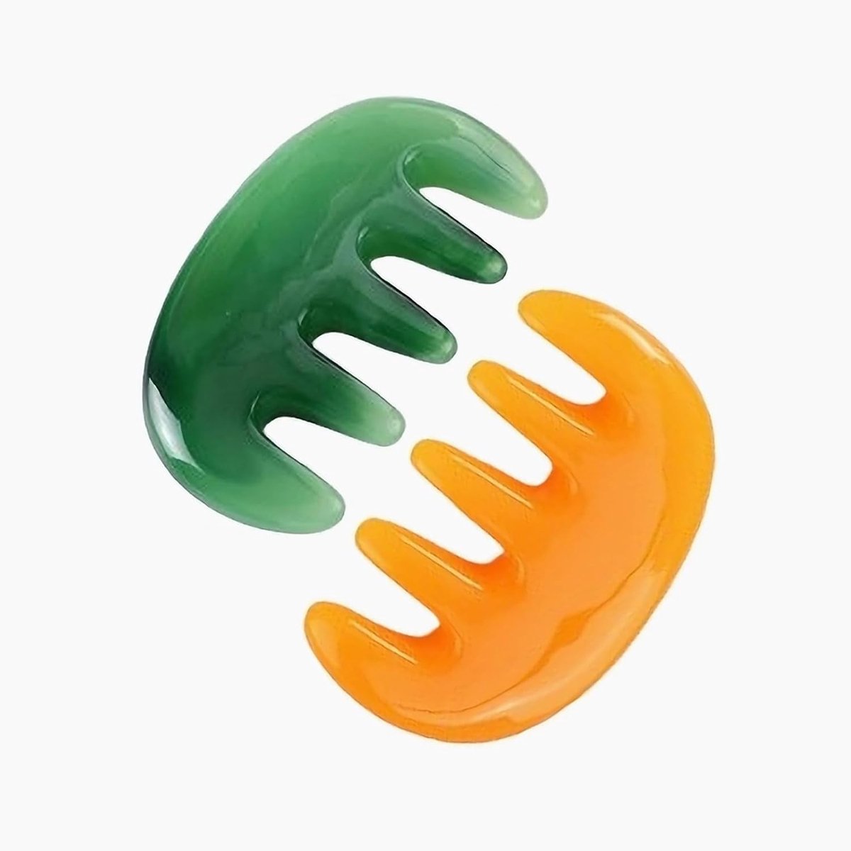 Gua Sha massagekam set van 2 voor haarmassage, gezichtsmassage en ontspanning van de huid