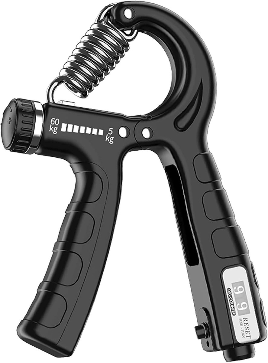 Verstelbare Handtrainer voor Grip en Voorarmspieren, 5-60 kg, Ideaal voor Sporters en Muzikanten, Verbeter Kracht en Uithoudingsvermogen