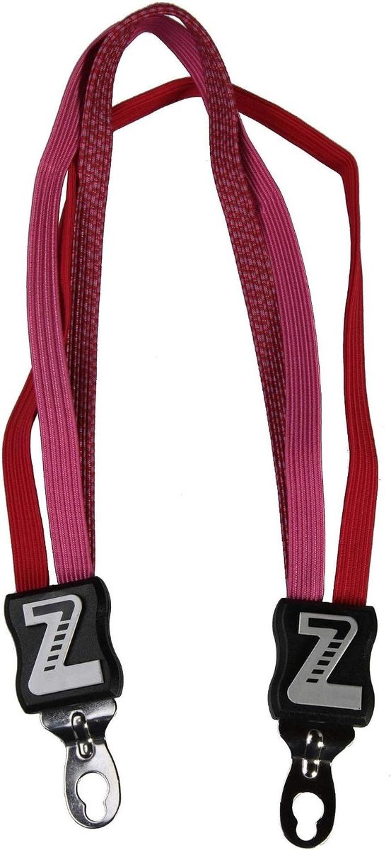 Spanbanden Kort - Bagagebanden Fiets - Bagage Vervoeren - Inclusief Adapter - 3x 49cm - Roze Rood