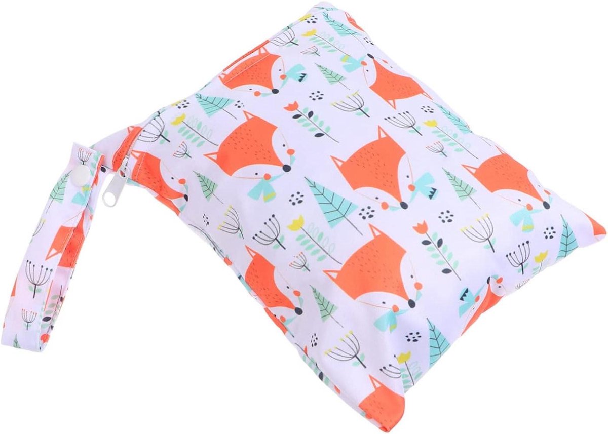 Luier Opbergzak - Natte Droge Tas - Baby Verzorging - Waterdicht Ontwerp - 24.5x19cm - Oranje