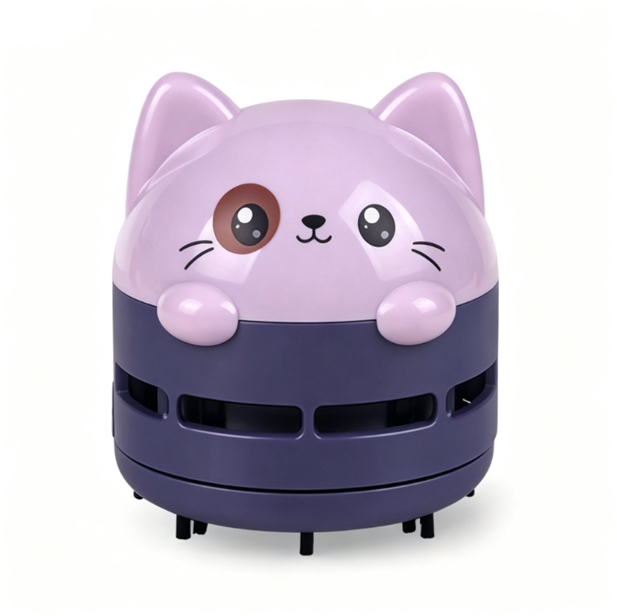 Mini Tafelstofzuiger met USB‑voeding, Draagbare Bureaustofzuiger voor Kantoor, Thuis, Computertoetsenborden en Klaslokalen (Paars)