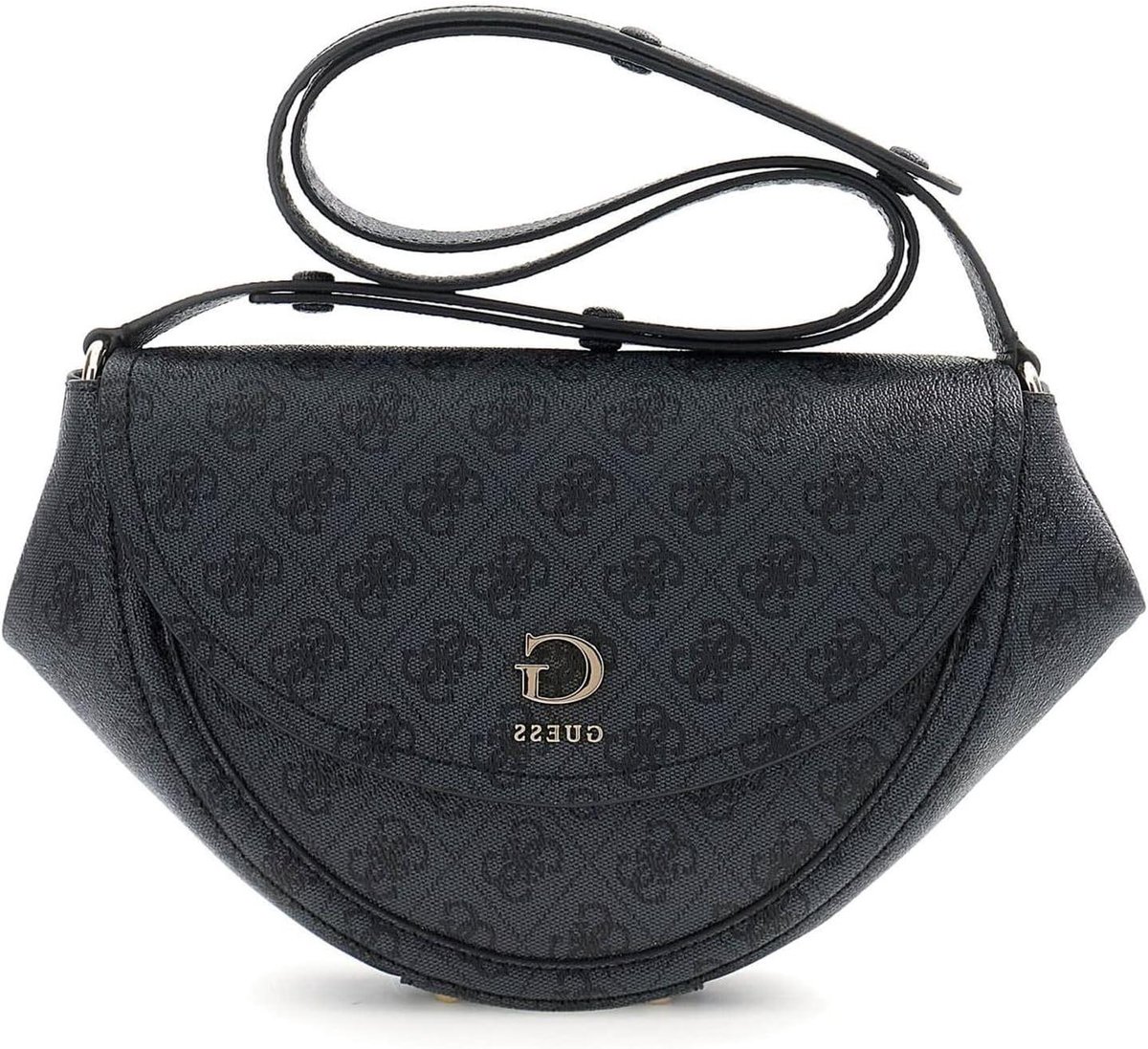 Schoudertas Dames - Handtas Crossbody Tas - Dagelijks Gebruik - Logopatroon - 24 x 19 x 8 cm - Donkergrijs